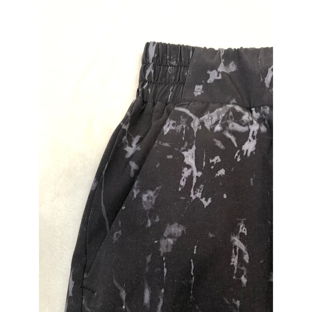RBX Skort Womens Medium Black Gray Marble Print Active Tennis Skirt Pockets